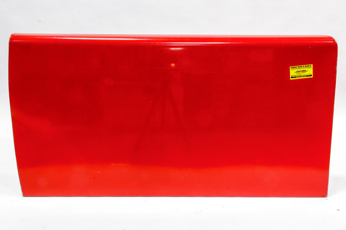 Porte en aluminium ABC rouge gauche