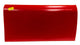 Porte en aluminium ABC rouge, côté droit