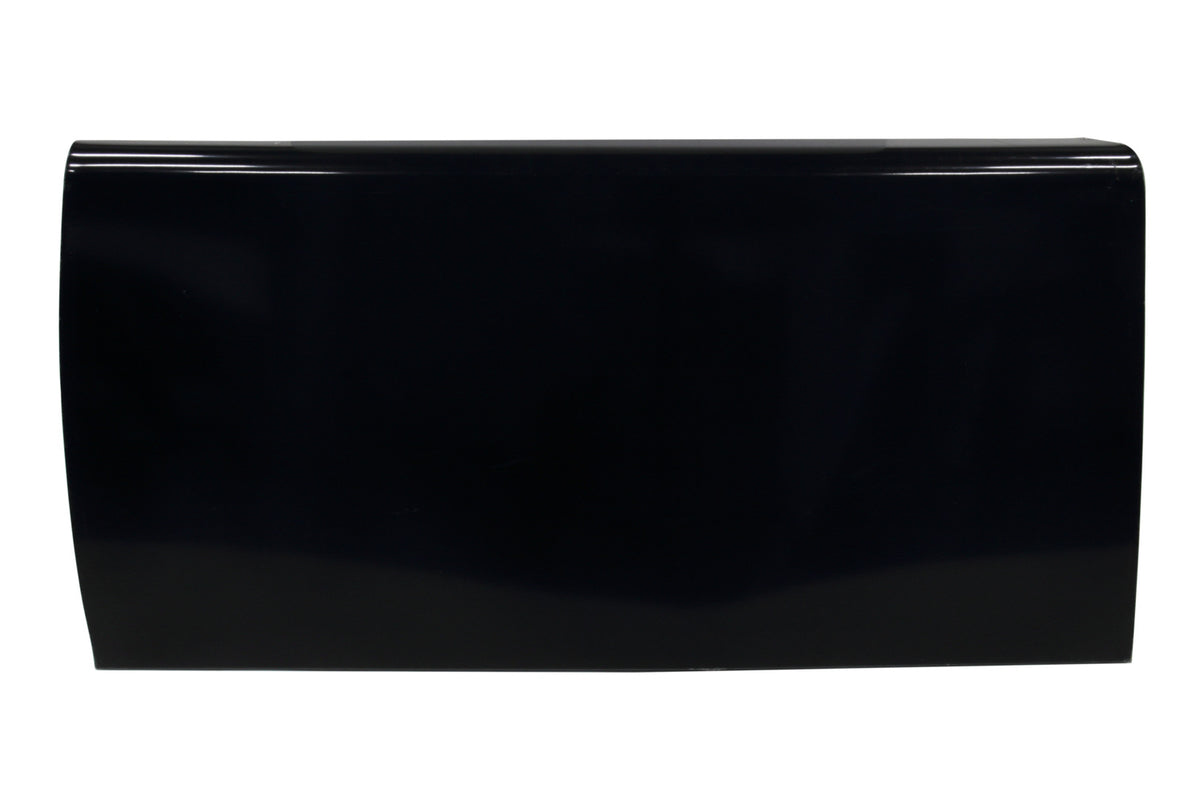 Porte gauche en aluminium noir extra longue
