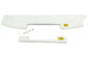Carénage de capot ABC blanc Ultraglass