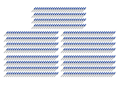 Petits rivets à chevrons multi-usage, boîte de 500