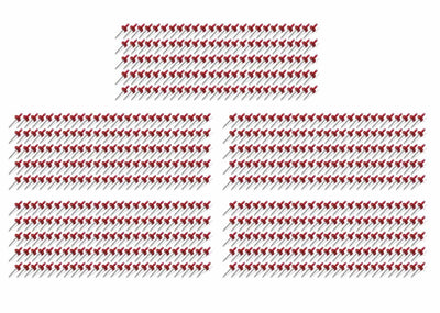 Grande tête Rivet Multi-Grip rouge lot de 500