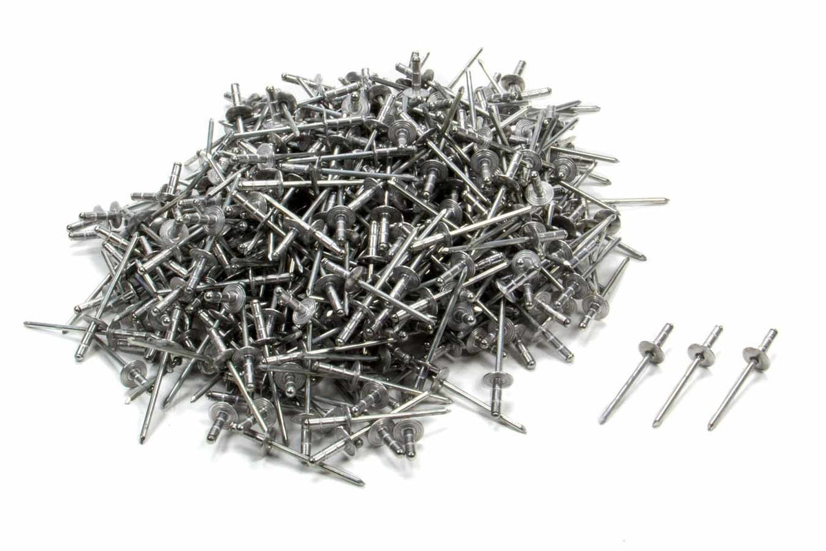 Rivet à grosse tête argent 500 pièces 3,175 mm
