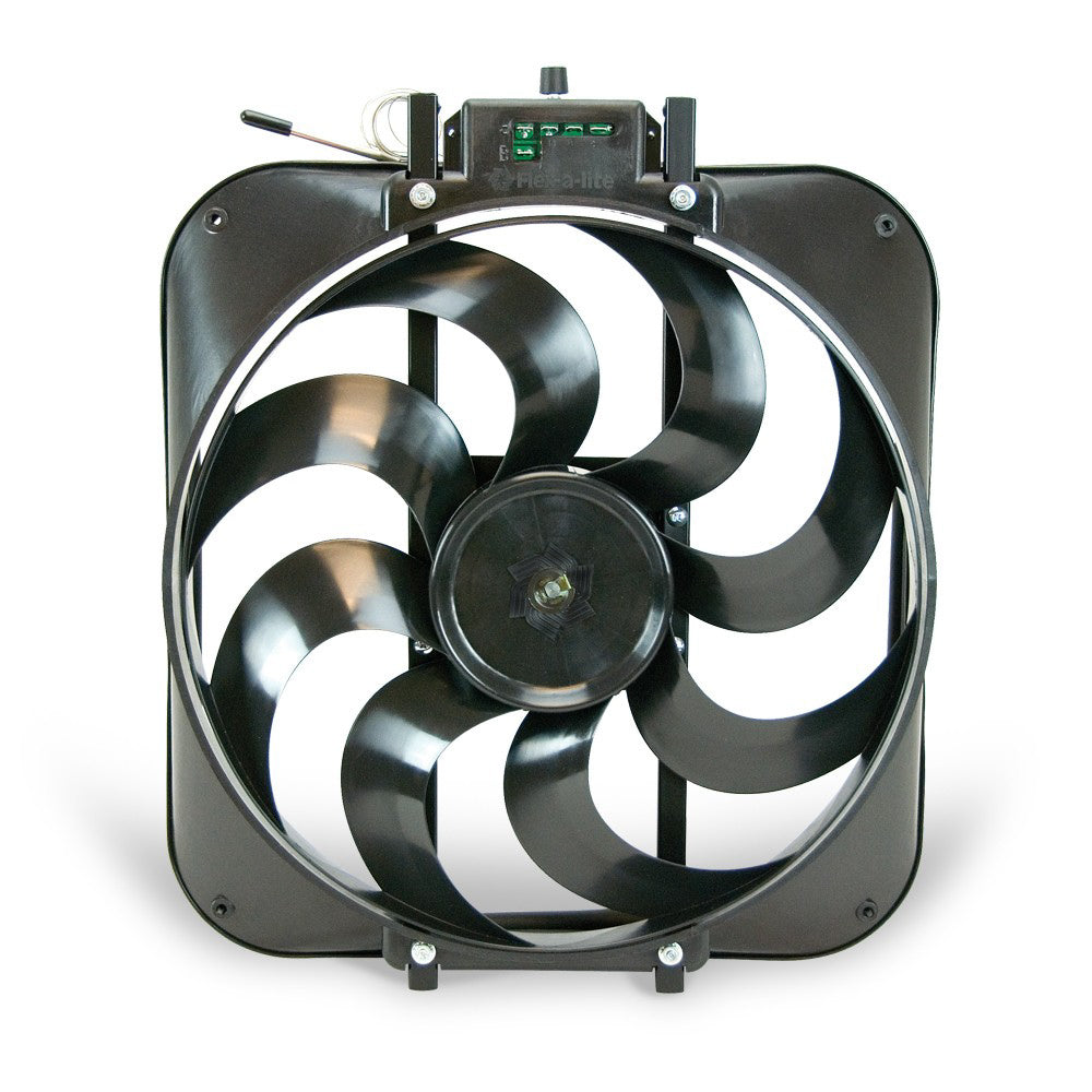Ventilateur électrique à pales en S de 15 po avec contrôle de température
