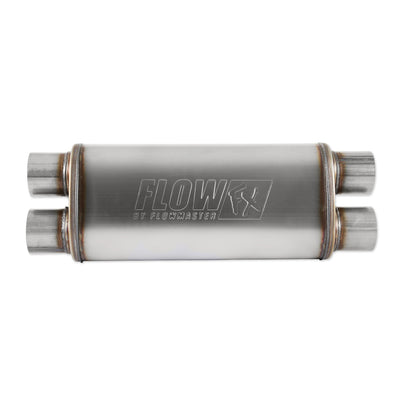 Muffler 3-1/2 Inlet 2-1/ 2 Dual Outlet