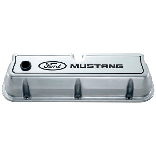 Jeu de couvercles de soupapes en aluminium moulé avec logo Mustang
