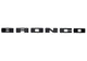 Bronco Grille Lettering Overlay Kit - Black