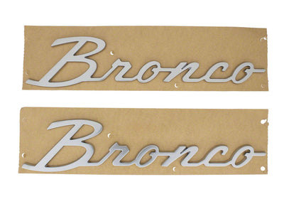 Bronco Script Emblem Kit -Silver