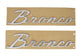 Bronco Script Emblem Kit -Silver