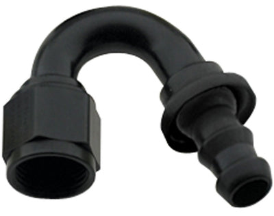 Hose Fitting #10 150 Deg Push Lock Black