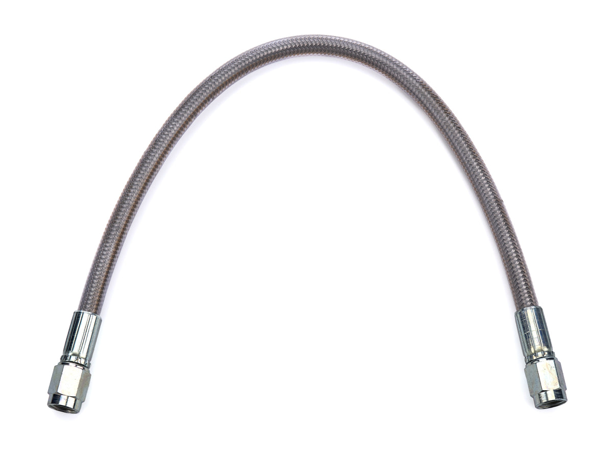 #3 PTFE 12in Hose Clear Cover 3an Female St