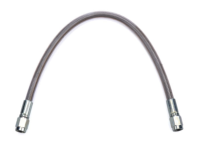 #3 PTFE 12in Hose Clear Cover 3an Female St