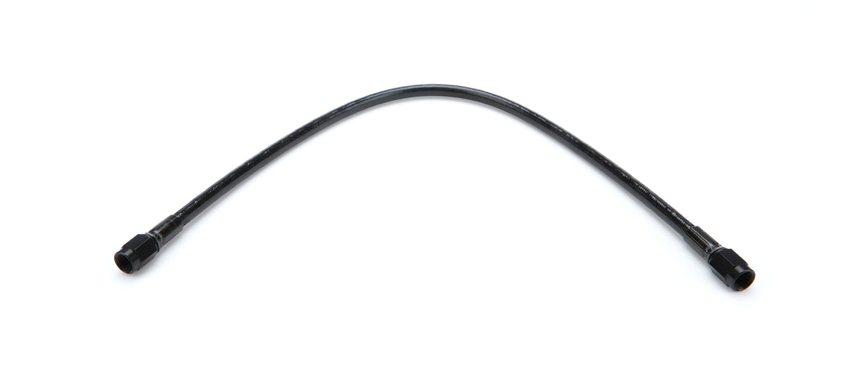 #3 Tuyau PTFE droit x droit, 16 pouces de long avec gaine noire