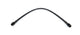 #3 Tuyau PTFE droit x droit, 16 pouces de long avec gaine noire