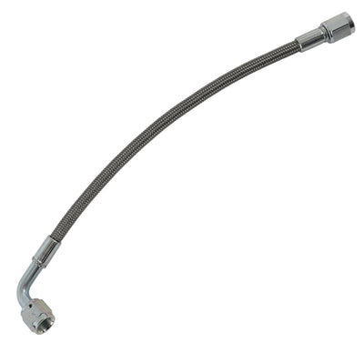 Tuyau flexible PTFE 4AN, raccord droit x 90 degrés, longueur 10 po