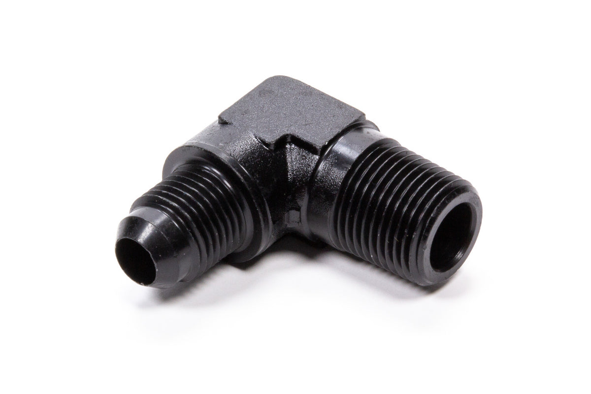 Raccord adaptateur 90° #6 x 1/2 MPT noir