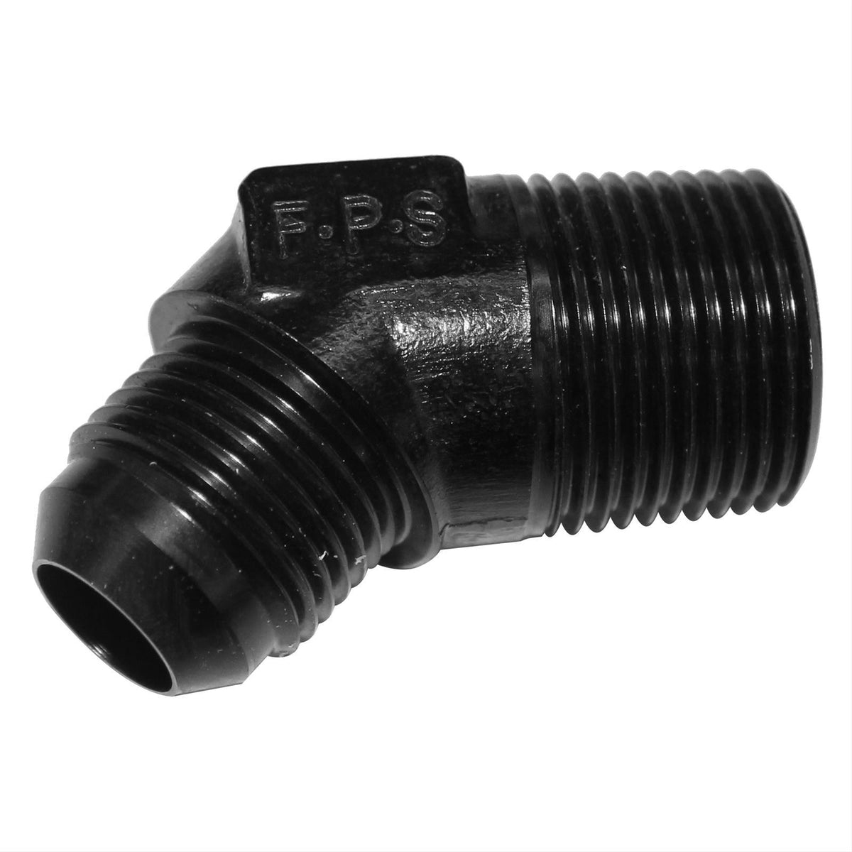 Raccord adaptateur 45 degrés 10AN X 3/4 NPT noir