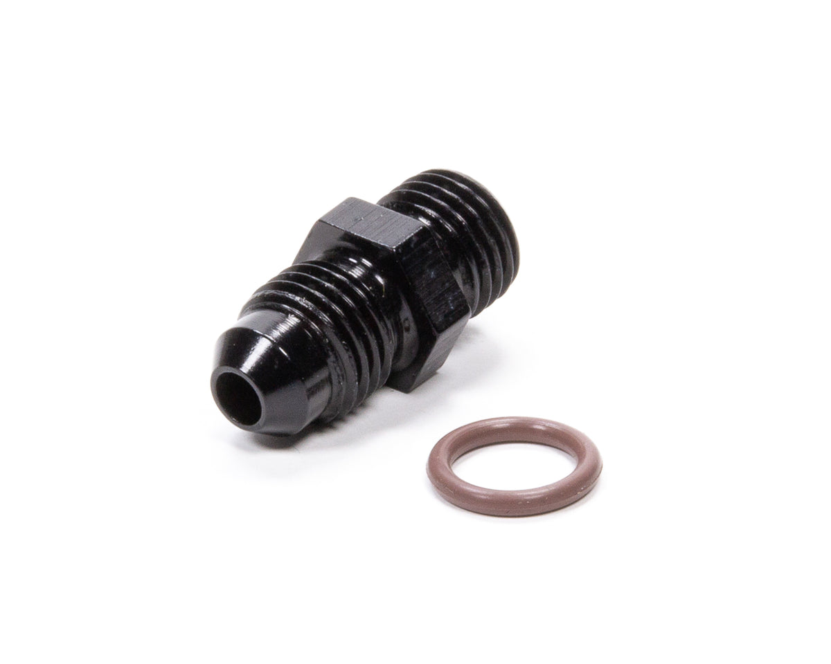 #4 x 7/16-20 (#4) Raccord O-Ring Rayon Noir