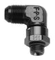 #12 x 1-1/16-12 Adaptateur pivotant à 90 degrés noir