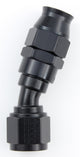 Raccord de tuyau #6 30° PTFE noir