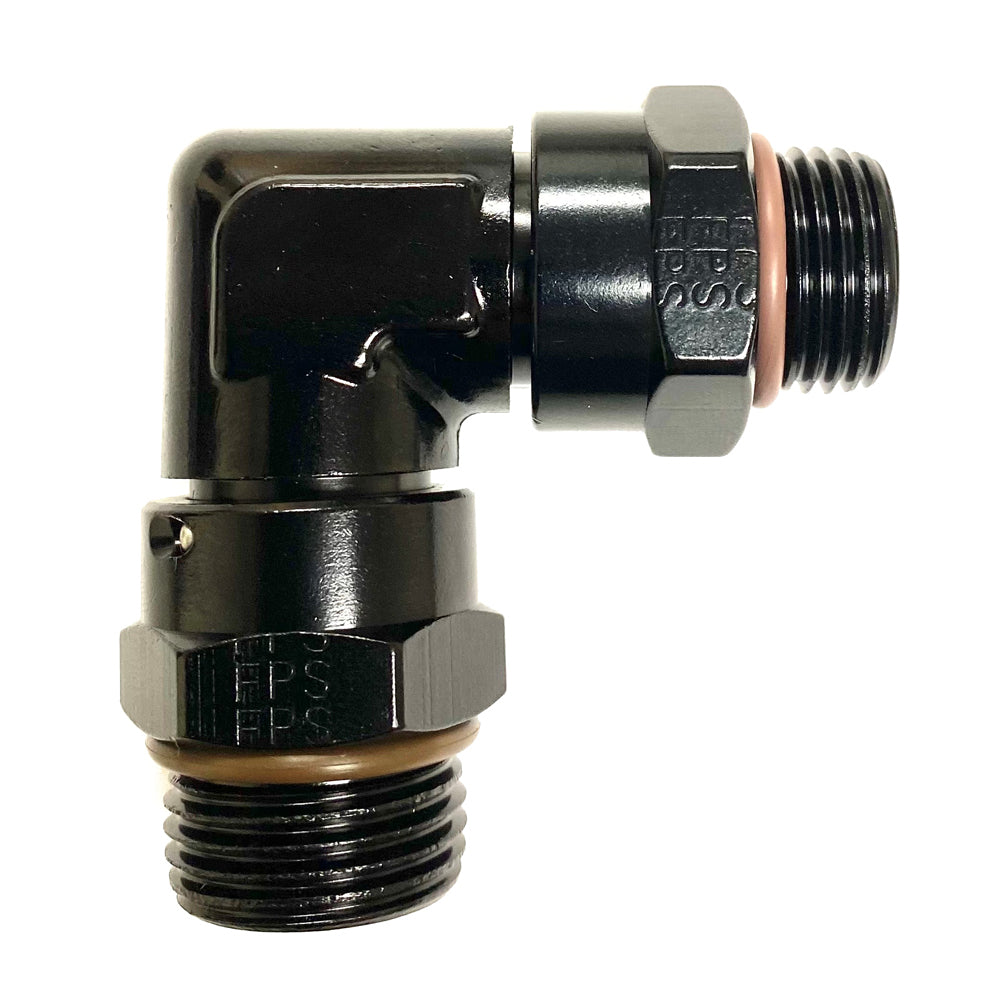Raccord adaptateur mâle ORB 90 degrés #6 vers #8