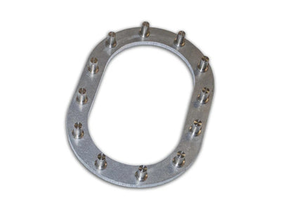 Ensemble de bague à écrou ovale à 12 trous insérés