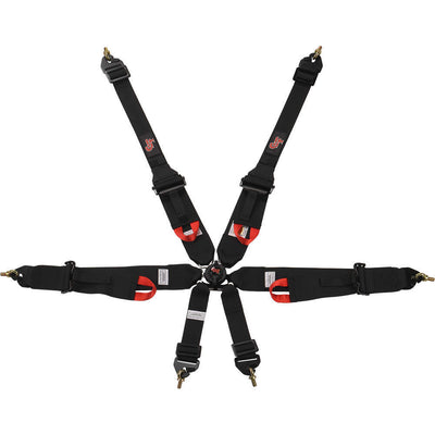 Harnais 6 points à boucle rotative HNR Indiv P/U Noir FIA