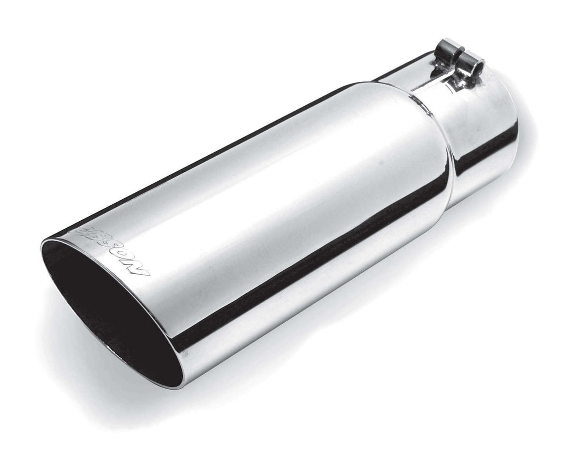 Embout d'échappement simple paroi incliné en inox