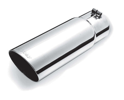 Embout d'échappement simple paroi incliné en inox