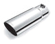 Embout d'échappement simple paroi incliné en inox