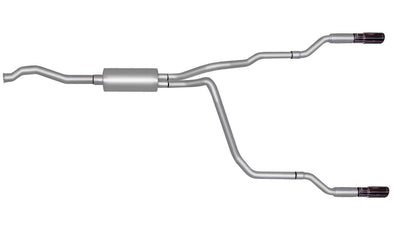 Système d'échappement double Cat-Back aluminisé