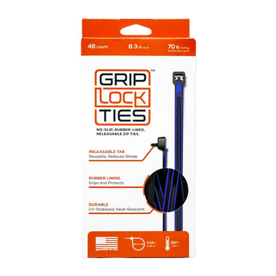 Attaches de câble 8 po réutilisables noires / bleues paquet de 48