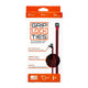Zip Ties 8in Releasable Black / Red 48pk