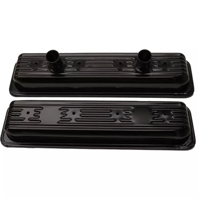 Kit de couvre-culasse SBC Circle Track en acier noir