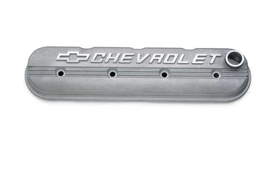 Caches-culbuteurs en aluminium - Chevrons centraux SBC LS avec trou