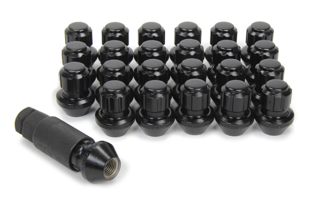 Système d'écrous et de verrous de roue 14 mm x 1,50 Noir