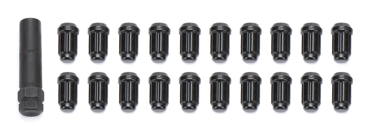 Kit de goujons de roue 5 écrous 1/2" noir
