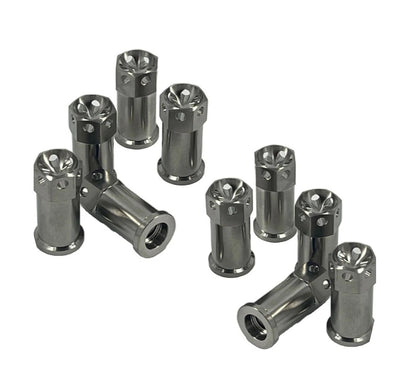 Écrou Quickchange 3/8 x 16 Titane paquet de 10