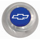 Bouton en acier inoxydable - Nœud papillon bleu