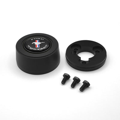 Bouton de klaxon en aluminium taillé dans la masse pour Mustang