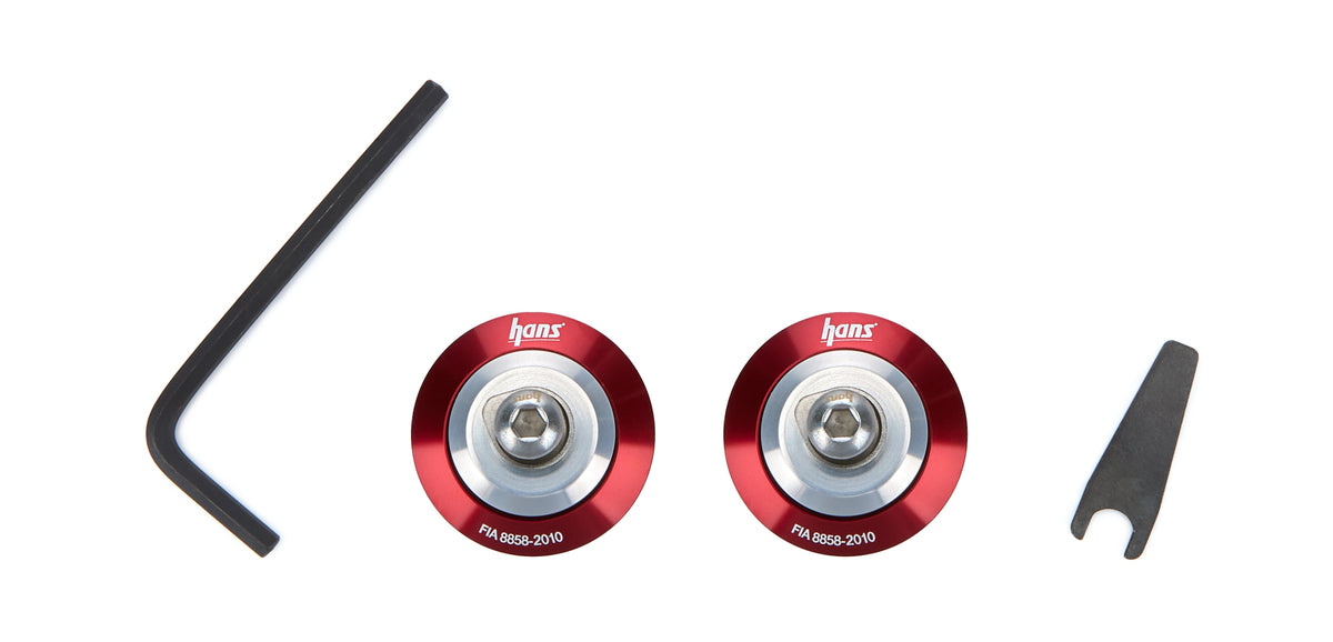Kit d'ancrage Hans Post rouge FIA 8859