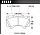 Plaquette de frein haute performance LTS pour Toyota P/U 07-22