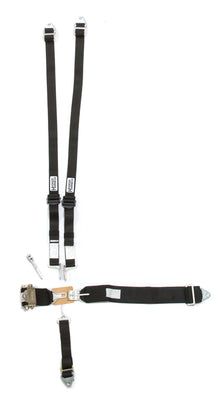 Harnais 5 pts HANS Alu. LL USD Cliquet réglable Noir