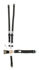 Harnais 5 pts HANS Alu. LL USD Cliquet réglable Noir
