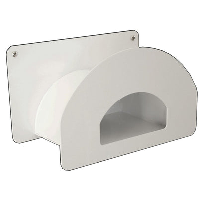 Support de tuyau d'air avec compartiment de rangement, blanc