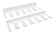 Barre de poussée à plateau 1.250 po Tringle double empilement 15 po L
