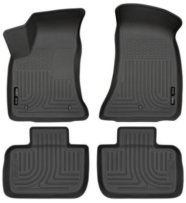 11- Tapis de sol avant / 2e rangée Dodge Charger noirs