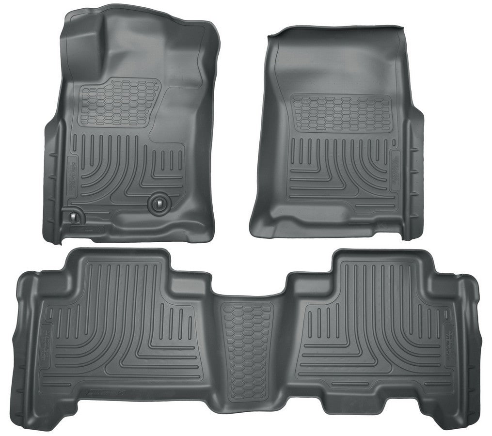 Tapis de sol noirs pour Lexus GX460 2010-2013 Avant/2e rangée