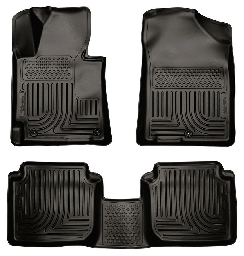 Tapis de sol avant/2ème rangée pour Hyundai Elantra 11-13