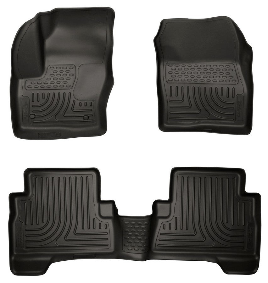 13- Tapis de sol Ford C-Max avant/2e rangée noirs